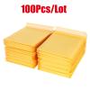 ZZSRJ 100 Kraft Paper Bubble Mailers per Pack, 150 x 180 mm view 3