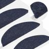 vidaXL Stair Mats 15 pcs. 56x17x3 cm Blue view 2