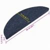 vidaXL Stair Mats 15 pcs. 56x17x3 cm Blue view 3