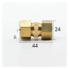 Garden Hose Connector, 14 mm Tube OD, Brass Compression Fitting view 2
