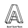 Metal Letter A for Personalized Sign, 8 x 3 x 9 cm view 2