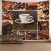 Banemi Aesthetic Tapestry, Large Brown Coffee Chocolate Wall Hanging, 240 x 220 cm view 1