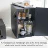 YAMAZAKI 5681 TOWER Tall Bread Case, Black Steel, 22 x 34.5 x 41 cm view 3