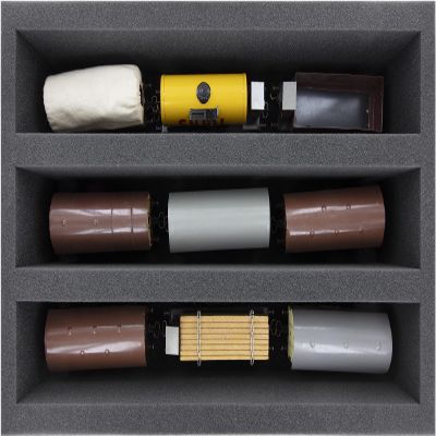 Feldherr Foam Insert Gauge 0 - Upright - 3 Compartments for Model Railways - DS115A001