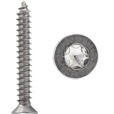 FASTON Countersunk TORX Sheet-Metal Screws 2.9 x 19 mm, Stainless Steel A2/V2A, 10-Pack, DIN 7982/ISO 14586 Form C