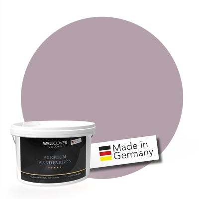 WALLCOVER PREMIUM Wall Paint Pink Red 1L for 8 m² | Soft Quartz Pink | Elegant Matte | Class 1 Coverage