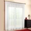 Sun World Custom-Made Flame-Retardant Voile Sheer Curtain, Universal 1:2 Gather Tape, B1 Certified, 260 x 500 cm view 1