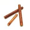 5 Red Copper Threaded Rods, M10 Thread, 90 mm Long view 3
