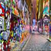 Yeele 6 x 3 m Urban Graffiti Street Cartoon Wall Photo Backdrop view 1