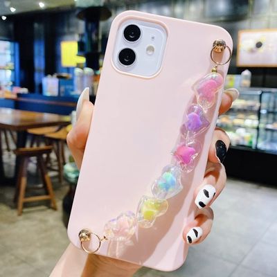 Phone Case with Wrist Strap for Samsung Galaxy A32, A52, A72, A51, A71, A21s, A20e, A12, A22, A82, Pink