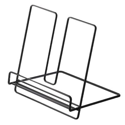 Portable Iron Book Stand, Black