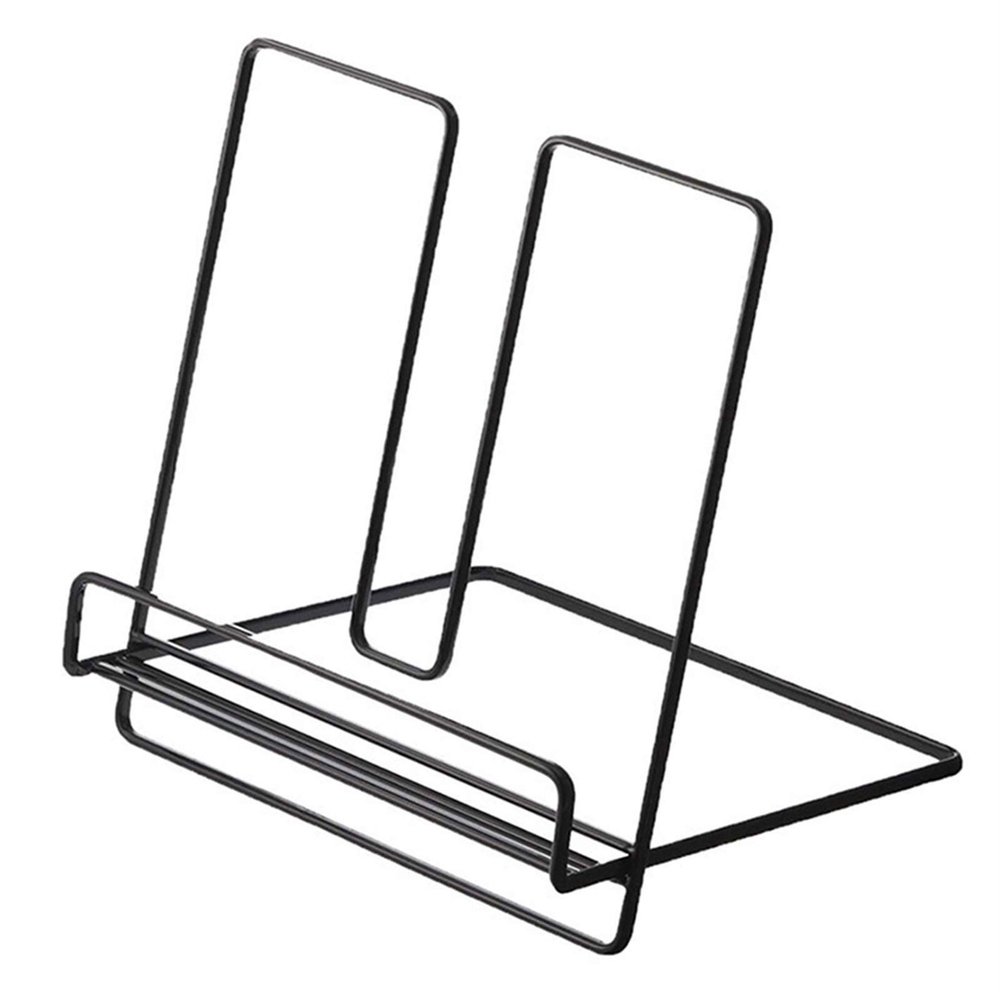 Portable Iron Book Stand, Black