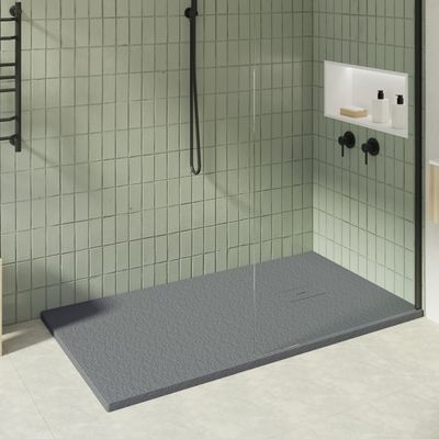 KOES OBI Resin Shower Tray 90 x 190 cm, Anthracite RAL 7016