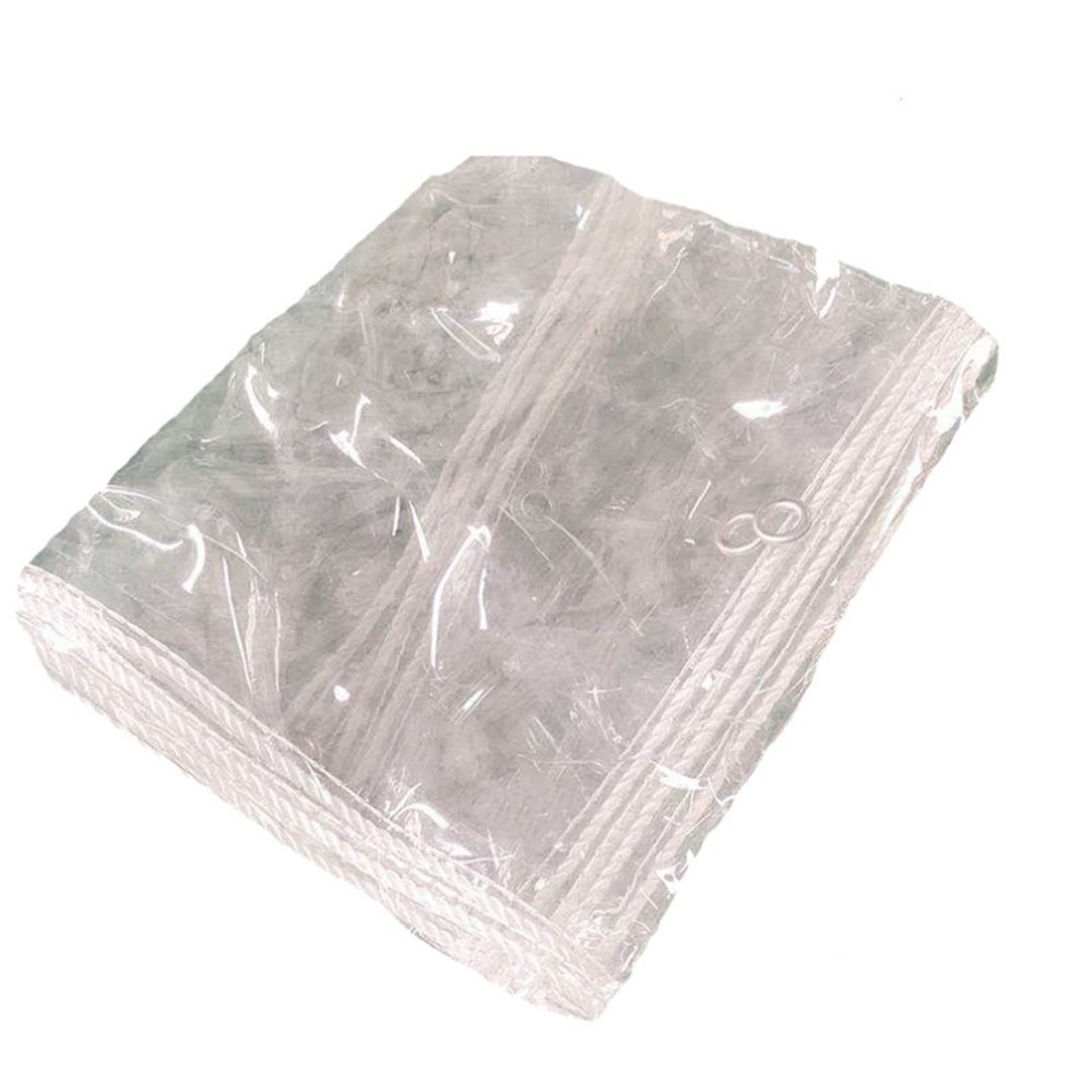 BAILR Waterproof Transparent PVC Tarp, 5 × 7 m, with Grommets, 0.4 mm