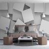 Custom Wallpaper, Modern 3D Stereo Cube Space-Enhancing Wall Mural for Living Room TV Wall, Sofa, Bedroom Decor, Creative Fresco view 3