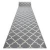 rugsx BCF MORAD Trelis Moroccan Trellis Runner Gray/Cream 60 x 870 cm view 2