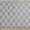 rugsx BCF MORAD Trelis Moroccan Trellis Runner Gray/Cream 60 x 870 cm view 4