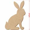 MDF Wooden Sitting Bunny Rabbit - 3–50 cm Scatter Decor, Crafts, Wall Decor view 3