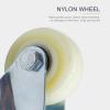 Suwooy Nylon Swivel Casters, 40/50/63 mm, 4-Pack, Heavy-Duty Furniture Casters with Brakes, 4 No-Brake 63 mm view 3