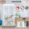 Magnetic Insect Screen Door, Self-Closing, No Drilling, White, 170 x 260 cm view 4
