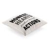 Wodevor Honest Hearts Produce Honest Actions Pillow Cover, 16 x 16 in view 3