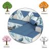 WYZPA Dog Couch Cover for L-Shaped Sectional Sofa, Polyester Chaise Slipcover, Non-Slip Furniture Protector, Blue, 90 × 70 cm / 35 × 28 in view 3
