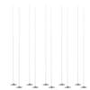 10 19 cm Candle Wicks, Flat Cotton Wick STG 50 for Paraffin, Waxed, with Metal Base view 1