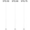 10 19 cm Candle Wicks, Flat Cotton Wick STG 50 for Paraffin, Waxed, with Metal Base view 2