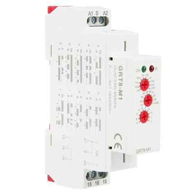 GRT8M1 Multifunction Timer Relay, 10 Functions, DIN Rail Mount, AC 230V