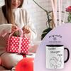OM3 Good Morning Bunny Coffee Mug with Saying, Black, 325 ml view 3