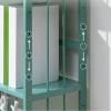 caihuashopping Floor-to-Ceiling Bookcase, 6 Tiers, Green, Space-Saving Storage Shelf view 3