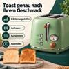Wiltal Toaster and Kettle Set, Breakfast Set, Retro Green view 3