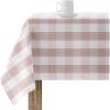 Belum Resin-Coated Gingham Tablecloth, 100 x 140 cm, Pink Vichy, 100% Organic Cotton view 1