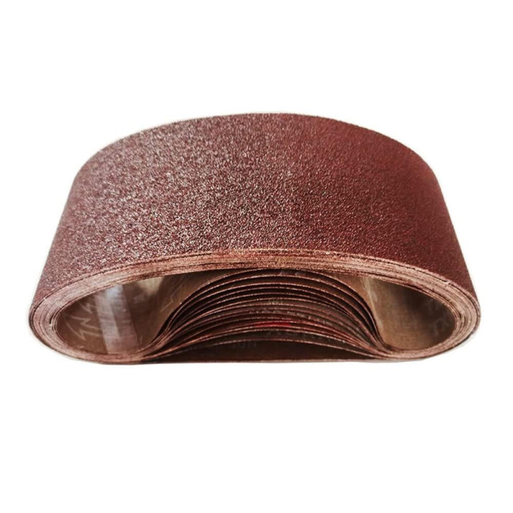 7-Piece Sanding Belt Set, 50 x 686 mm, Grits 120/240/320/400/600/800/1000, for Wood and Soft Metal