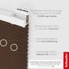 Schuette No-Drill Adhesive Pleated Blind, Premium Collection Hot Chocolate Dark Brown, 105 x 200 cm, Suprafix 2-in-1 Letsbond Mounts view 2