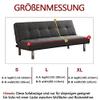 JSKK Armless Sofa Cover, Stretch Futon Slipcover, Gray, 185–210 cm view 3