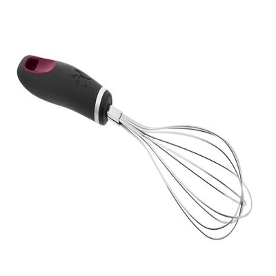 Black Whisk with Ergonomic Non-Slip Silicone Handle