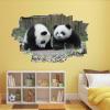 Panda Wall Art Decal for Children's Bedroom and Home Office view 1
