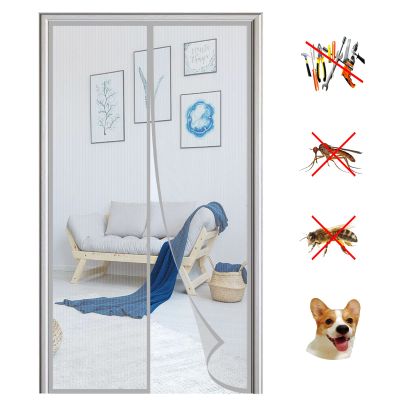 Magnetic Mesh Screen Door, No Drilling