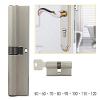 Door Lock Cylinder, 60 mm Length, 32 mm Height, 5 Keys, Double-Sided Interior/Exterior Unlocking view 3