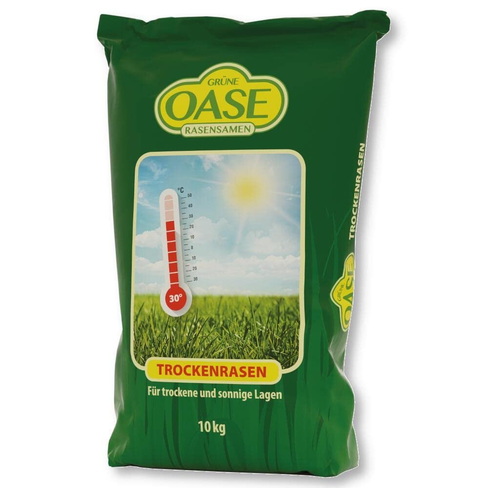 Grüne Oase Dry Lawn Seed, 10 kg, Deep-Rooted, Drought-Tolerant
