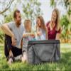 Oniva by Picnic Time Collapsible Insulated 64-Can Cooler, Heather Gray view 2