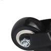 40 mm Threaded Furniture Casters, M8, Black PU, Set of 4 view 3