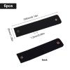 GORGECRAFT Leather Napkin Rings, Set of 6, Rustic Black view 2