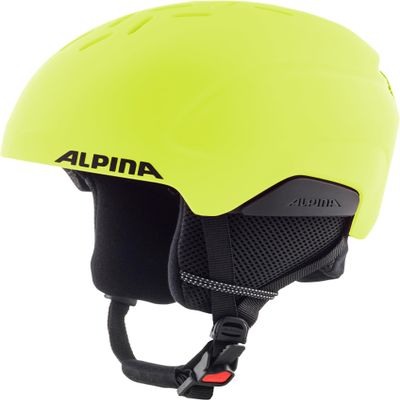 ALPINA PIZI Kids' Ski Helmet, Matte Neon Yellow, 51–55 cm