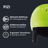 ALPINA PIZI Kids' Ski Helmet, Matte Neon Yellow, 51–55 cm view 2