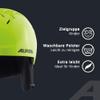 ALPINA PIZI Kids' Ski Helmet, Matte Neon Yellow, 51–55 cm view 3