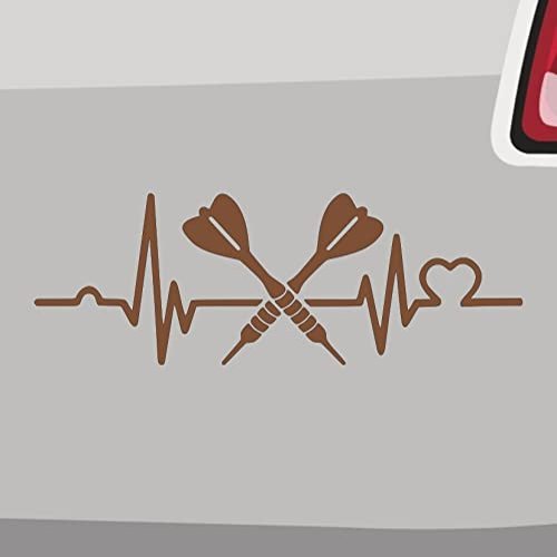 Heartbeat Darts Sticker – 6 Sizes, 21 Colors – Ally Pally 9-Darter Bulls Flight