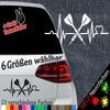 Heartbeat Darts Sticker – 6 Sizes, 21 Colors – Ally Pally 9-Darter Bulls Flight view 2