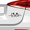 Heartbeat Darts Sticker – 6 Sizes, 21 Colors – Ally Pally 9-Darter Bulls Flight view 3